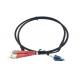 LC/UPC-FC/UPC duplex 4.8mm FTTA fiber optic patch cord singlemode G657A1 LSZH