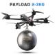Drone FPV Payload 2Kg-5Kg 7 / 10 / 13 Inch FPV Kit with Nigh Vision Camera 1.2G Image Transmission Flight Distance 20Km