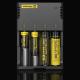 Portable battery charger 18650 li-ion battery nitecore i4 charger DC 12v EU/AU/UK/US adapter of nitecore