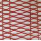 Iso9001 Architectural Woven Metal Mesh Red Decorative For Room Divider