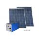 Black 12A Home Solar Power Systems 1000w Monocrystalline Silicon 20hrs For Camping