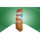 Eye - catching durable Cardboard Display Stands For Sport Products , customized Size