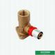 Female Wall Plated  Threaded Elbow Compression Double Straight Brass Press Union Fittings For Pex Aluminum Pex Pipe