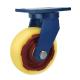 1000kg to 1.2 Ton Red Iron Core Nylon Caster Wheel with 50mm Thickness and Roller Bearing
