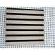 Flame Fire Prevention acoustic wood slat panels 600*2700*21mm White color