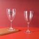 Reusable Plastic Wine Champagne Glasses Transparent White And Red Color
