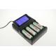 Multifunctional Li-Ion / Ni-Mh 4 Bay Battery Charger Electrical 50Hz-60Hz