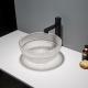 Deep Raised Bowl Bathroom Sinks Vessel Crystal Clear Washing