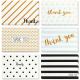 Blank Note Thanks Greeting Card / Personalized Greeting Cards Colorful Design