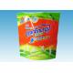 Recyclable Stand Up Pouches , Washing Powder Packing Pouch With Three Handles