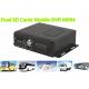 H.264 Dual SD Cards 3G WIFI Car 4 channel Mobile DVR With GPS Tracking