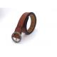 O Ring Pin Buckle 28mm Women's Fashion Leather Belts