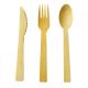 100% Bamboo Utensils Disposable Cutlery Sets Biodegradable Heavy Duty