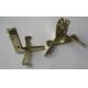 Shiny gold metal hinge for jewelry box