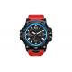PU Strap Plastic Digital Watch , 50m Waterproof Digital Sports Watches For Men