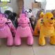 Hansel hot-selling kids plush riding animals plush riding animals toy for party rental