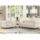 Top grade customize Recreation Entertainment alternative colors dual-purpose beige velvet 3+2Living Room sofa Set
