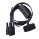 Car Diagnostic OBD2 Extension Cable Male To 9 Pin Female Adapter Black Color