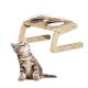 Rounded Eco-friendly Bamboo Wooden Dog Cat Food Bowl Fashion C-Shape Customized Bowl