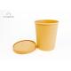 8 Oz/ 12 Oz/ 16 Oz Kraft Paper Food Containers , Takeaway Soup Cups With Vented Lids