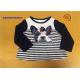 Cute Baby Girl Long Sleeve Tops , Crew Neck 3D Bow Childrens Plain T Shirts