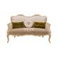 Elegant European Style Living Room Furniture Wooden Design Velvet HIgh End Fabric Sofa