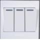 OEM and ODM Attractive Design 3 Gang 1 Way Fluorescence Wall Switch Socket