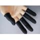 Cleanroom Assembly Line  Anti Slip Black Finger Cots
