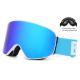 Frameless Mirrored Ski Goggles 100 % UV400 Protection With HD Plating PC Lens