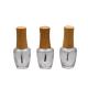 ISO2000 13mm 15mm Nail Polish Bottle Bamboo Cap Make up Cosmetic Glass  Bottle