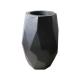 Polygonal Black Flower Pot Artificial Flowers Grass Branches Decor