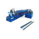 Automatic C Shape Purlin Roll Forming Machine Blue Color Galvanized Coil Material