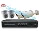 Factory price surveillance waterproof camera 1080N ahd cctv dvr kit 4ch outdoor Indoor Camera 4 in 1