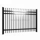 Steel and Aluminum Fence Panels with Modern Design Black Powder Coated 6ft x 8ft