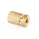 Customized Design Brass Knurled Nut / Small Brass Fasteners For Micro Motors