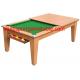 7FT Billiards Game Table Dining Table Wood 2 In 1 Pool Table With Conversion Top