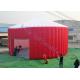 210D Oxford Fabric Dome Inflatable Event Tent White / Red Stitching Structure