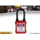 Durable Lock Out Padlocks , Dust Proof Nylon Shackle ABS Lock Out Locks