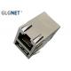 Magnetic RJ45 Connector 10 / 100 Base - T  RJ45 USB Connector Tab Up USB 2.0
