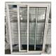 Aluminum Double Glass Sliding Window White Frame European Style