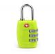 TSA digit lock &green  lock PC material TSA travel lock& Fashion Design Tsa Luggage Lock& Tsa Bag Number Lock
