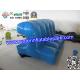 Blue Inflatable Floating Connection / Lake Floating Inflatable Water Park Game