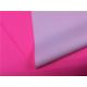 Neon Pink Color Garment Leather Fabric With Recycle Polyester Backing 0.5mm For Raincoat
