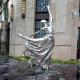 2 Meters High Stainless Steel Dancing Ballet Girl Sculptures For Fountain