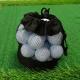 Polyester Sports Drawstring Bag Mesh Pocket Net Pouch For Storage Golf Tennis Ball