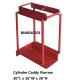 Narrow Type Compressed Gas Cylinder Storage Racks With Chain Divider / Lockable Pin
