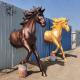 Running Bronze Horse Statue Bust Wall Sculpture Metal Abstract Life Size Creative Modern Art Customized