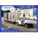 2 Ton Electric Golf Carts , White Color Two Seats Electric Towing Tractor