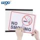 Repositionable Wall Mounted Sign Holder Self Adhesive 8.5x11 Inches