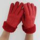 Promotional red leather gloves